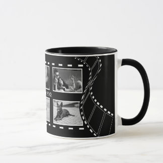Schwarzweiß-Filmrolle Benutzerdefiniertes Foto Tasse