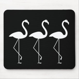 Schwarzweiss-Flamingo Mousepad