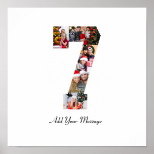 Schwarzweiß-Foto-Collage Nummer 7 Poster