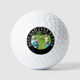 Schwarzweiß-Foto-Golfbälle für den besten Vater Golfball