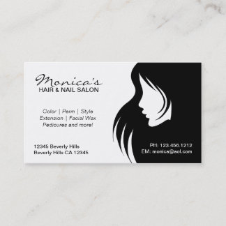 Schwarzweiss-Friseursalon mit Verabredungs-Datum Terminkarte
