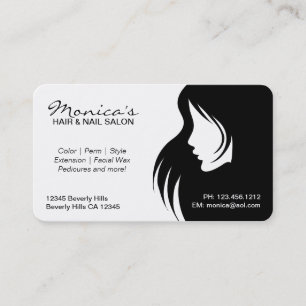 Schwarzweiss-Friseursalon mit Verabredungs-Datum Terminkarte