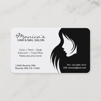 Schwarzweiss-Friseursalon mit Verabredungs-Datum Terminkarte
