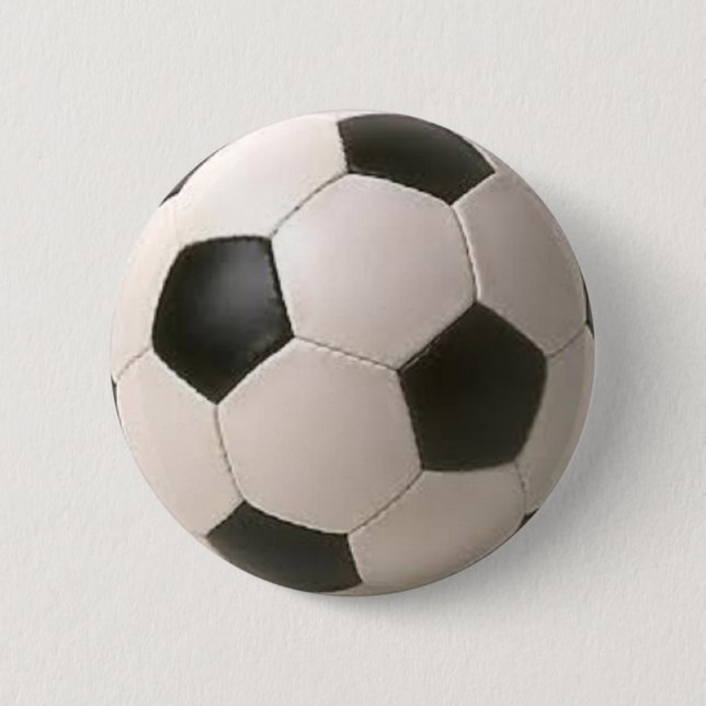 Schwarzweiss-Fußball Button (Vorderseite)