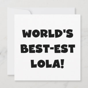 Schwarzweiss-Geschenk T-Shirts des Gut-est Lola