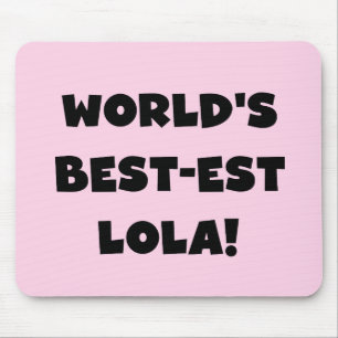 Schwarzweiss-Geschenk T-Shirts des Gut-est Lola de Mousepad