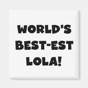 Schwarzweiss-Geschenk T-Shirts des Gut-est Lola Magnet