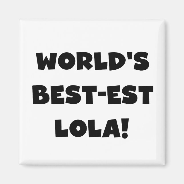 Schwarzweiss-Geschenk T-Shirts des Gut-est Lola Magnet (Vorne)