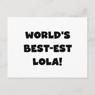 Schwarzweiss-Geschenk T-Shirts des Gut-est Lola Postkarte