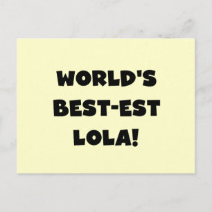 Schwarzweiss-Geschenk T-Shirts des Gut-est Lola Postkarte