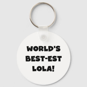 Schwarzweiss-Geschenk T-Shirts des Gut-est Lola Schlüsselanhänger