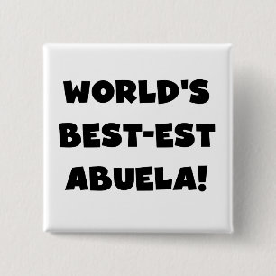 Schwarzweiss-Geschenke des Gut-est Abuela der Welt Button