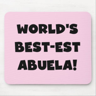 Schwarzweiss-Geschenke des Gut-est Abuela der Welt Mousepad