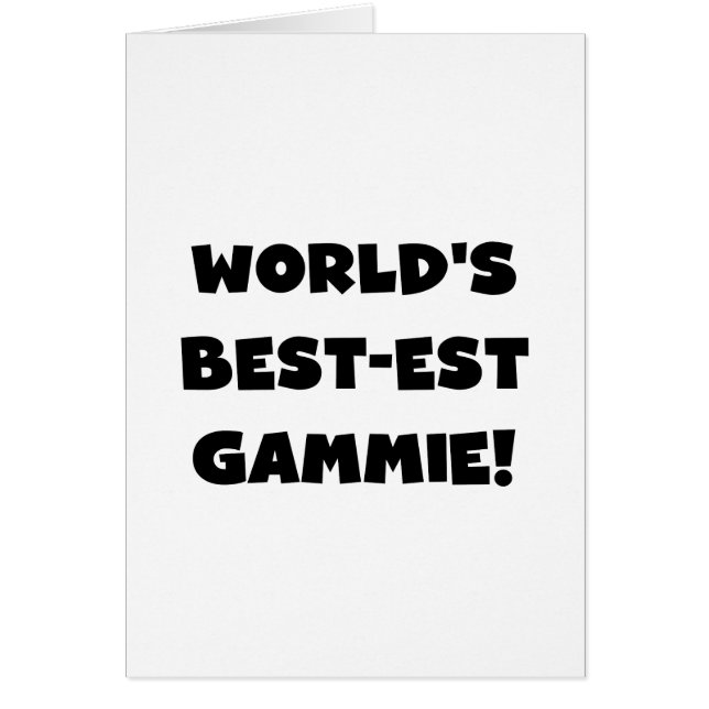 Schwarzweiss-Geschenke des Gut-est Gammie der Welt (Vorne)