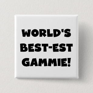 Schwarzweiss-Geschenke des Gut-est Gammie der Welt Button