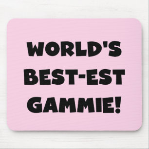Schwarzweiss-Geschenke des Gut-est Gammie der Welt Mousepad