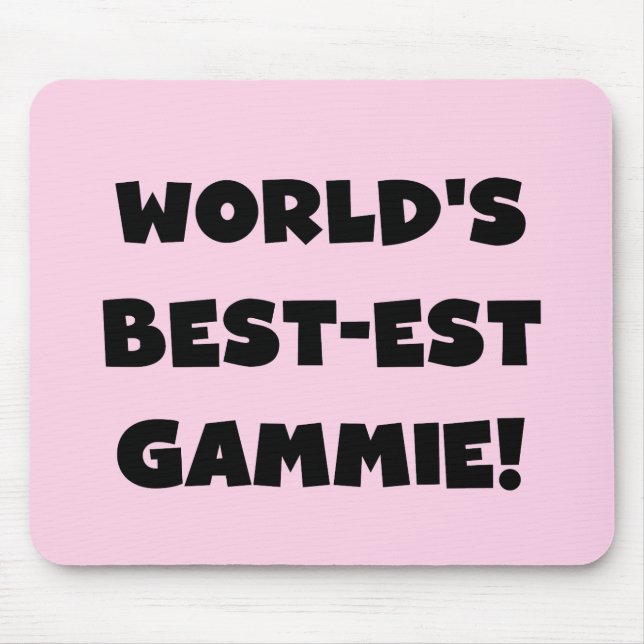 Schwarzweiss-Geschenke des Gut-est Gammie der Welt Mousepad (Vorne)