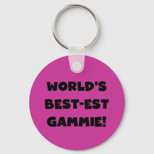 Schwarzweiss-Geschenke des Gut-est Gammie der Welt Schlüsselanhänger