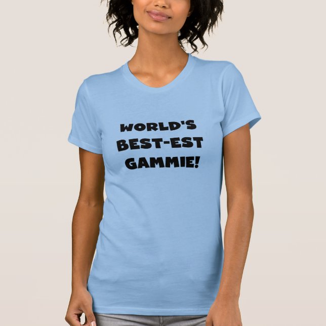 Schwarzweiss-Geschenke des Gut-est Gammie der Welt T-Shirt (Vorderseite)