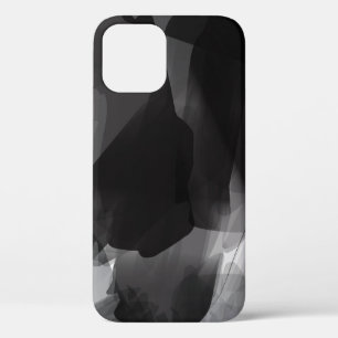 Schwarzweiß gestrichene Abstrakte Hintergrundfarbe Case-Mate iPhone Hülle