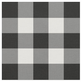 Schwarzweiss-Gingham-Muster-Gewebe Stoff