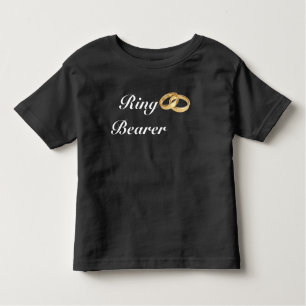 Schwarzweiss-  GoldEhering-Ring-Träger Kleinkind T-shirt
