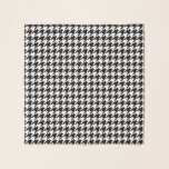 Schwarzweiss-Hahnentrittmustermuster Chiffonschal Schal<br><div class="desc">Schwarzweiss-Hahnentrittmustermuster Chiffonschal. Kundenspezifische transparente Schals für modische Modemänner und -frauen. Verfügbar in den verschiedenen Größen, in den Farben und in den Formen. Idee des coolen Geburtstags- und Feiertagsgeschenks für sie. Stellen Sie einzigartige gemusterte Schals für selbst, Ehefrau, Freund, Mitarbeiter, wedding Braut, Mamma, Schwester, Tochter, Brautjungfern, Haustier, Checkered Druckentwurf des Hund...</div>