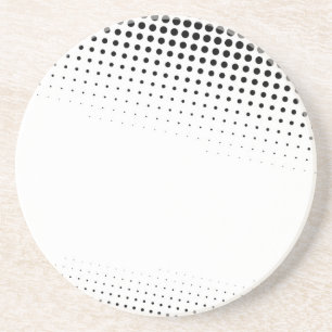 Schwarzweiss-Halbtonpunkte gemasert Untersetzer