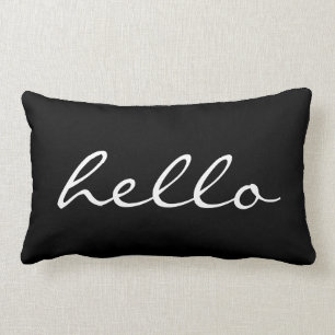 Schwarzweiss-hallo Lendenkissen