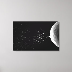 Schwarzweiss-Illustration der Düngung Leinwanddruck