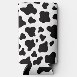 Schwarzweiß-Imitat Cowhide Selters Dosenkühler