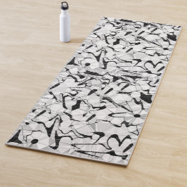 Schwarzweiß in Motion Yoga Mat Yogamatte