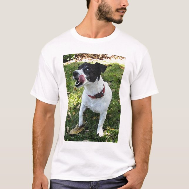 SCHWARZWEISS-JACK-RUSSELL-TERRIER T-Shirt (Vorderseite)