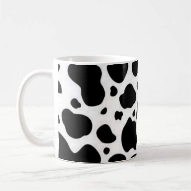 Schwarzweiß Kaffeetasse (Links)