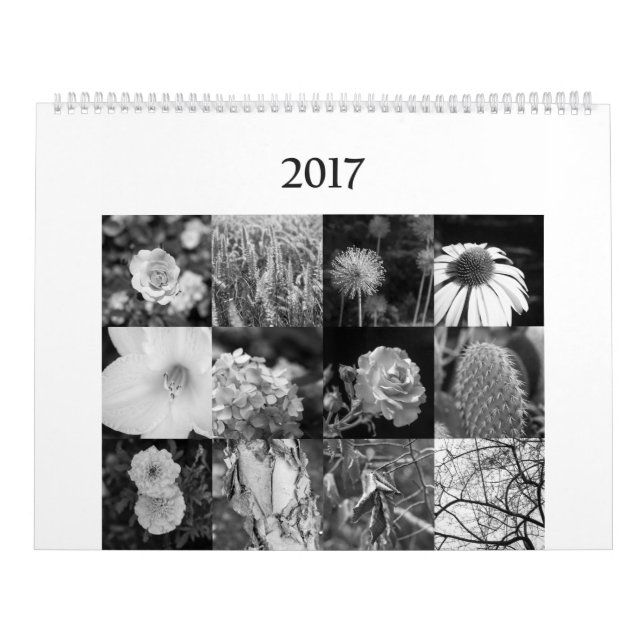 Schwarzweiss-Kalender für Naturliebhaber Kalender (Titelbild)