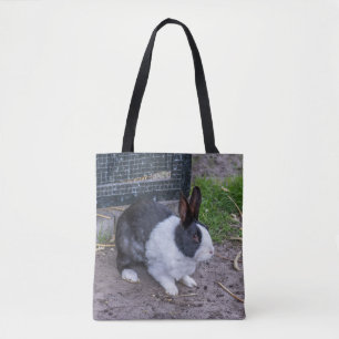 Schwarzweiss-Kaninchen Taschen-Tasche