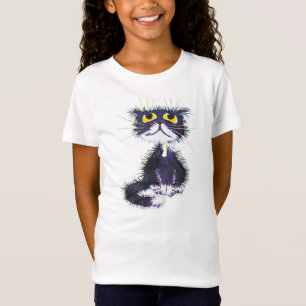 Schwarzweiss-Katze T-Shirt