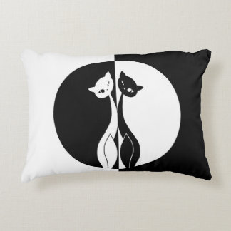 Schwarzweiss-Katzen Dekokissen