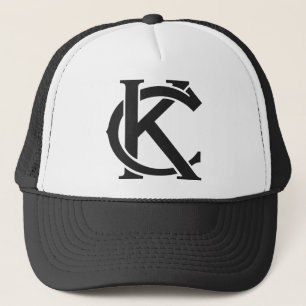SCHWARZWEISS-kc-LOGO Fernlastfahrer-Hut Truckerkappe