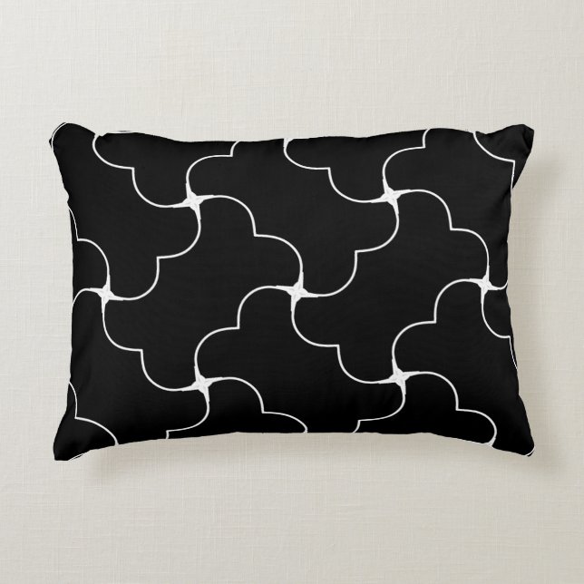 Schwarzweiss-Kekse Dekokissen (Vorderseite)