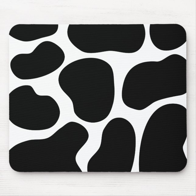 Schwarzweiss-Kuh-Druck-Muster Mousepad (Vorne)