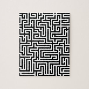 Schwarzweiss-Labyrinthlabyrinth Puzzle