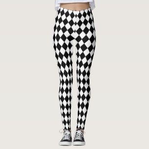Schwarzweiß-Leggings Leggings