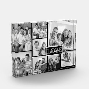 Schwarzweiß-Liebe Fotoblock