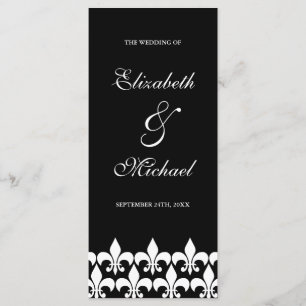 Schwarzweiss-Lilie, die Programm Wedding ist