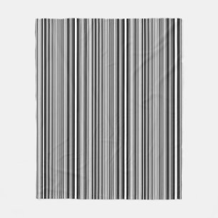Schwarzweiss-Linien Fleecedecke