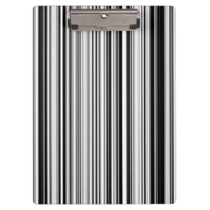 Schwarzweiss-Linien Klemmbrett