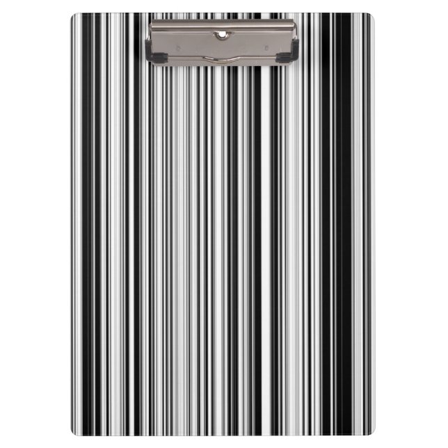 Schwarzweiss-Linien Klemmbrett (Vorderseite)