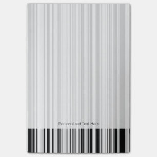 Schwarzweiss-Linien Post-it Klebezettel