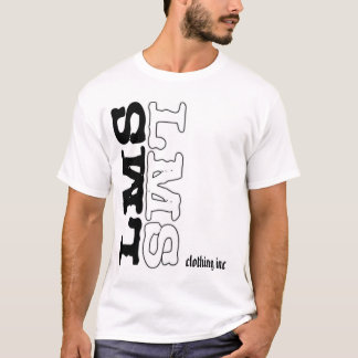 Schwarzweiss-lms Vertikale, Kleidung Inc. T-Shirt
